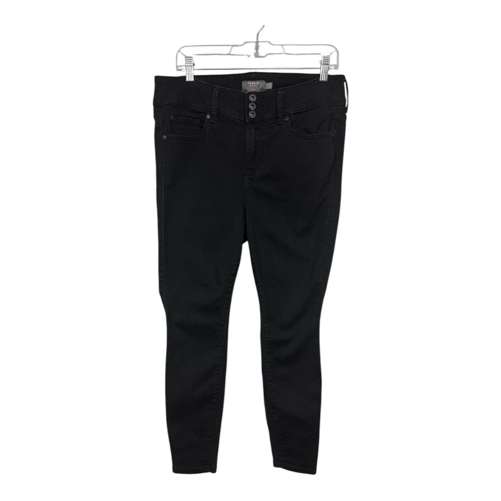 Torrid Women's 12S 12 Petite Jegging Jeans Faded Black Stretchy Five Pocket